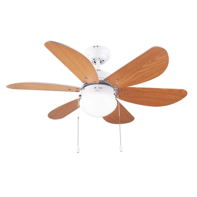 Ventilador de techo Cecotec EnergySilence Aero 360 con luz y aspas reversibles blanco y madera