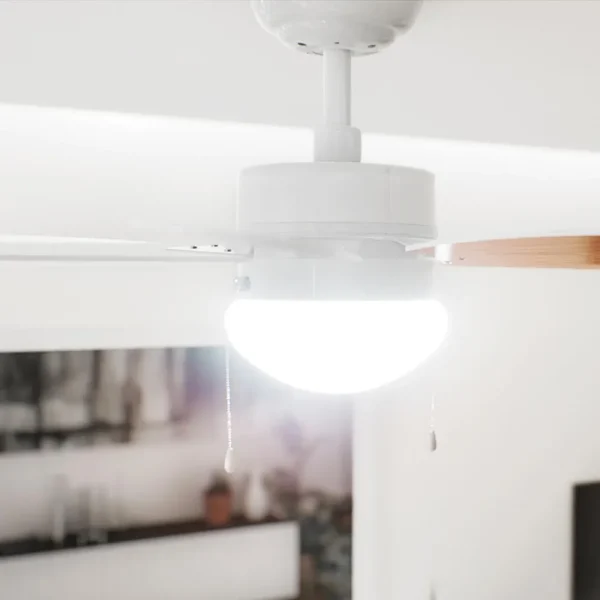 Imagen 2 Ventilador de techo EnergySilence Aero 360 de 50 W con luz. 6 aspas reversibles de 91 cm, 3 velocidades y función invierno para climatización eficiente.