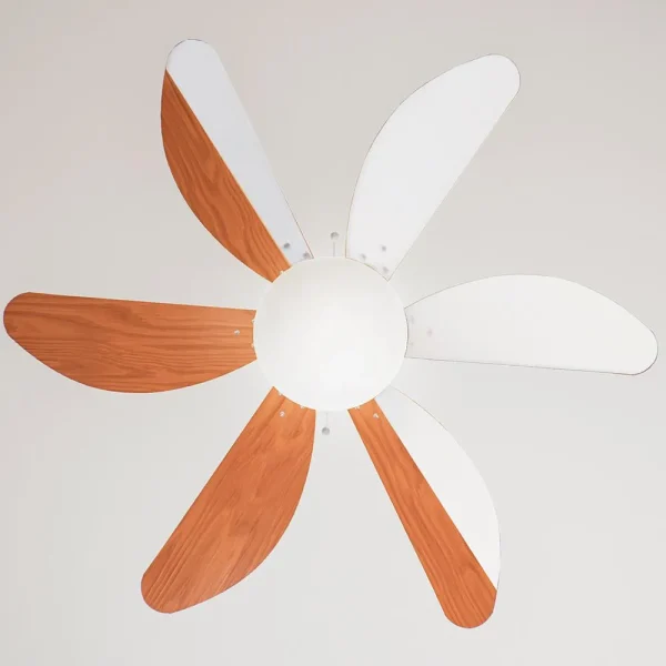 Imagen 3 Ventilador de techo EnergySilence Aero 360 de 50 W con luz. 6 aspas reversibles de 91 cm, 3 velocidades y función invierno para climatización eficiente.