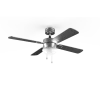 Ventilador de techo EnergySilence Aero 450 vista frontal aspas blancas y luz