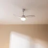 Imagen 3 Ventilador de techo de 106 cm con luz LED, motor de 49 W y 3 aspas. Incluye mando a distancia, temporizador y función verano-invierno para climatización.