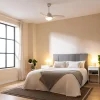 Imagen 4 Ventilador de techo de 106 cm con luz LED, motor de 49 W y 3 aspas. Incluye mando a distancia, temporizador y función verano-invierno para climatización.