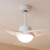 Imagen 6 Ventilador de techo de 106 cm con luz LED, motor de 49 W y 3 aspas. Incluye mando a distancia, temporizador y función verano-invierno para climatización.