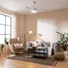 Imagen 4 Ventilador de techo EnergySilence Aero 550 de 60 W y 132 cm. Motor silencioso, 3 aspas, luz LED, mando a distancia y función verano/invierno en color blanco.