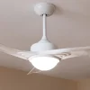 Imagen 6 Ventilador de techo EnergySilence Aero 550 de 60 W y 132 cm. Motor silencioso, 3 aspas, luz LED, mando a distancia y función verano/invierno en color blanco.