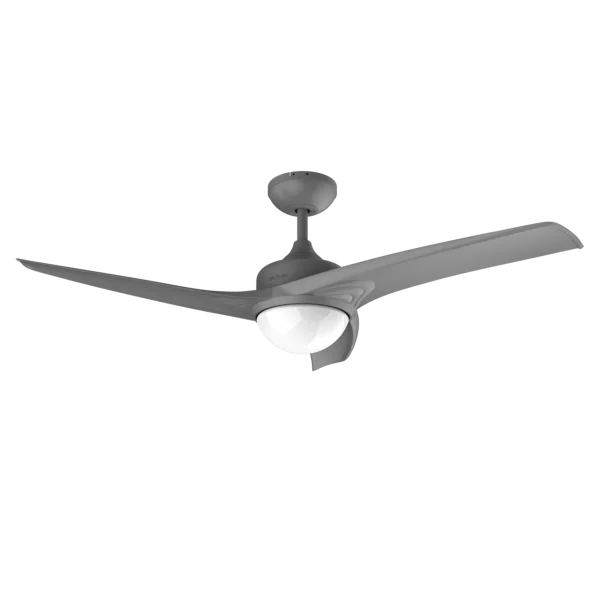 Ventilador de techo EnergySilence Aero 560 gris con luz LED y 3 aspas