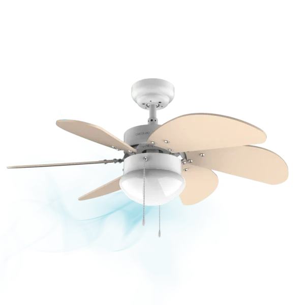 Imagen 2 Ventilador de techo EnergySilence Aero 3600 de 92 cm con luz y 50 W. 6 aspas reversibles, 3 velocidades y función verano/invierno para confort total.