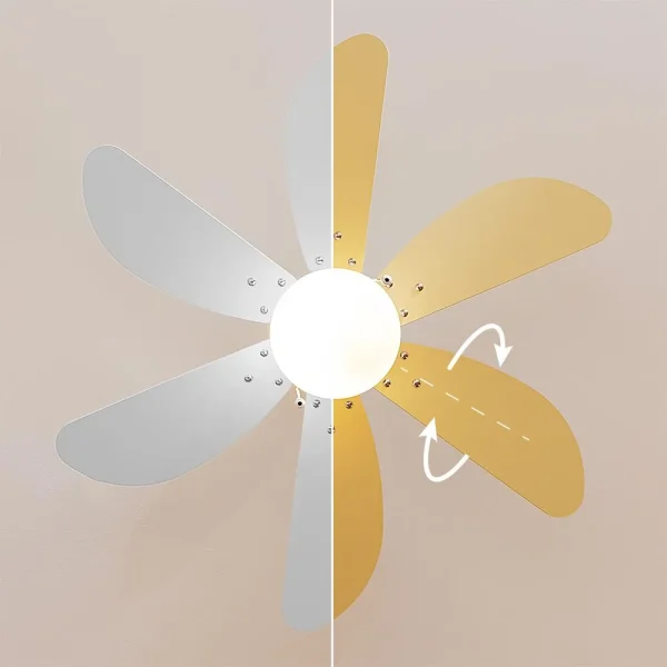 Imagen 6 Ventilador de techo EnergySilence Aero 3600 de 92 cm con luz y 50 W. 6 aspas reversibles, 3 velocidades y función verano/invierno para confort total.