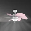 Imagen 6 Ventilador de techo EnergySilence Aero 3600 Vision Purple de 92 cm y 50 W. Luz integrada, 6 aspas reversibles, 3 velocidades y función invierno para el hogar.