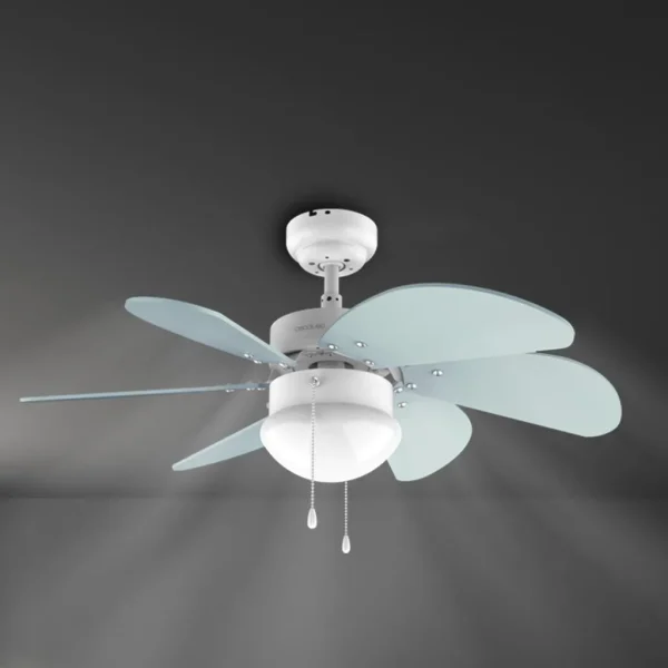 Imagen 6 Ventilador de techo de 92 cm con 50 W y luz. Sistema de 6 aspas reversibles, 3 velocidades y función verano/invierno para máxima eficiencia todo el año.