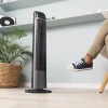 Imagen 2 Ventilador de torre EnergySilence 7050 SkyLine Control de 45 W con mando a distancia, 3 velocidades, oscilación automática y temporizador de hasta 7,5 horas.