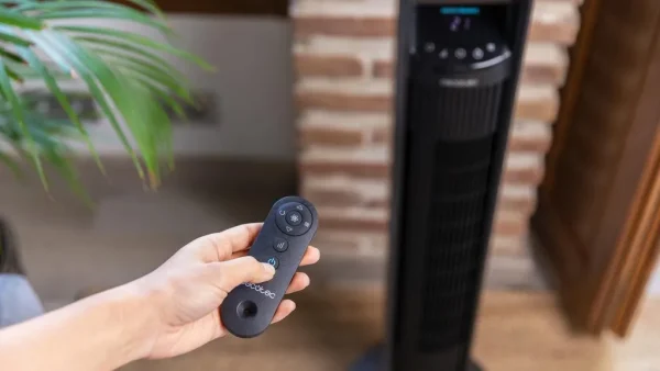 Imagen 4 Ventilador de torre EnergySilence 9150 SkyLine Ionic Connected de 60W con ionizador, control Wi-Fi, 3 velocidades y oscilación automática para un aire puro.