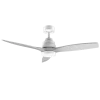 Ventilador de techo EnergySilence Aero 5200 White Design vista frontal aspas grises