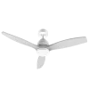 Imagen 2 Ventilador de techo con motor DC de 40 W, luz LED y mando a distancia. Silencioso, 132 cm de diámetro y función verano/invierno para máxima eficiencia.