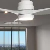 Imagen 5 Ventilador de techo con motor DC de 40 W, luz LED y mando a distancia. Silencioso, 132 cm de diámetro y función verano/invierno para máxima eficiencia.