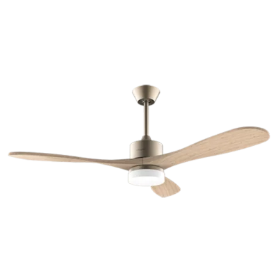 Ventilador de techo EnergySilence Aero 5290 Golden Pro con luz LED y aspas acabado madera