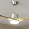 Imagen 7 Ventilador de techo con motor DC de 35 W y 52". Acabado dorado, luz LED, 5 velocidades, mando a distancia y función invierno para climatización eficiente.