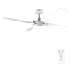 Ventilador de techo Cecotec EnergySilence Aero 5200 White Line con luz LED y mando a distancia