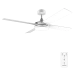 Ventilador de techo Cecotec EnergySilence Aero 5200 White Line con luz LED y mando a distancia
