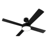 Imagen 2 Ventilador de techo EnergySilence Aero 5200 Black Line de 52" con luz LED, motor de cobre de 60 W, 4 aspas y mando a distancia para máximo confort y silencio.