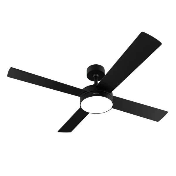 Imagen 2 Ventilador de techo EnergySilence Aero 5200 Black Line de 52" con luz LED, motor de cobre de 60 W, 4 aspas y mando a distancia para máximo confort y silencio.