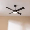 Imagen 4 Ventilador de techo EnergySilence Aero 5200 Black Line de 52" con luz LED, motor de cobre de 60 W, 4 aspas y mando a distancia para máximo confort y silencio.