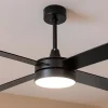 Imagen 7 Ventilador de techo EnergySilence Aero 5200 Black Line de 52" con luz LED, motor de cobre de 60 W, 4 aspas y mando a distancia para máximo confort y silencio.
