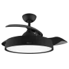 Ventilador de techo con aspas retráctiles EnergySilence Aero 4280 Invisible Black con luz LED