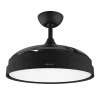 Imagen 2 Ventilador de techo con aspas retráctiles y luz LED de 3 tonos. Motor de 40 W silencioso, diámetro de 106 cm, temporizador y función verano-invierno.