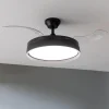 Imagen 7 Ventilador de techo con aspas retráctiles y luz LED de 3 tonos. Motor de 40 W silencioso, diámetro de 106 cm, temporizador y función verano-invierno.