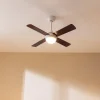 Imagen 4 Ventilador de techo de 42” y 55 W con luz LED integrada. Mando a distancia, temporizador, 3 velocidades y función verano/invierno con aspas reversibles.