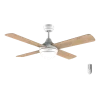 Ventilador de techo Cecotec EnergySilence Aero 4250 DC Fresh con luz LED y aspas reversibles vista frontal