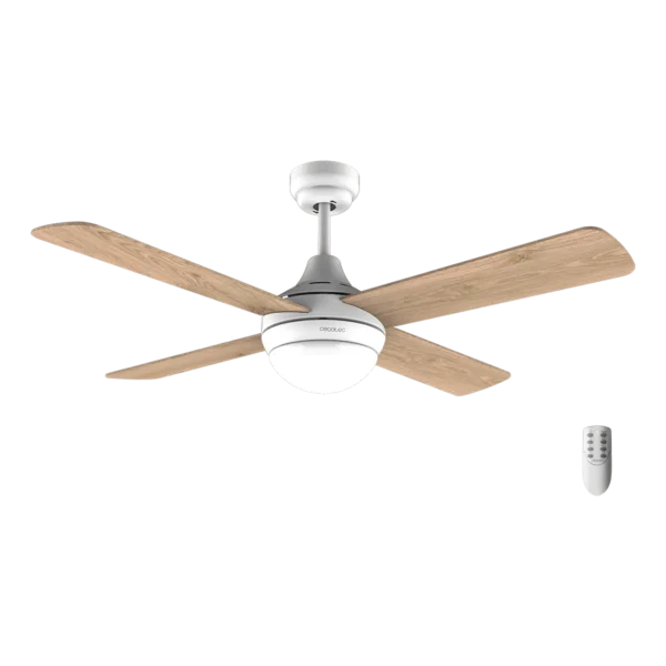 Ventilador de techo Cecotec EnergySilence Aero 4250 DC Fresh con luz LED y aspas reversibles vista frontal