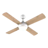 Imagen 2 Ventilador de techo con motor DC de 40 W, luz LED y 42 pulgadas. Silencioso, con mando a distancia, temporizador, 6 velocidades y función verano/invierno.