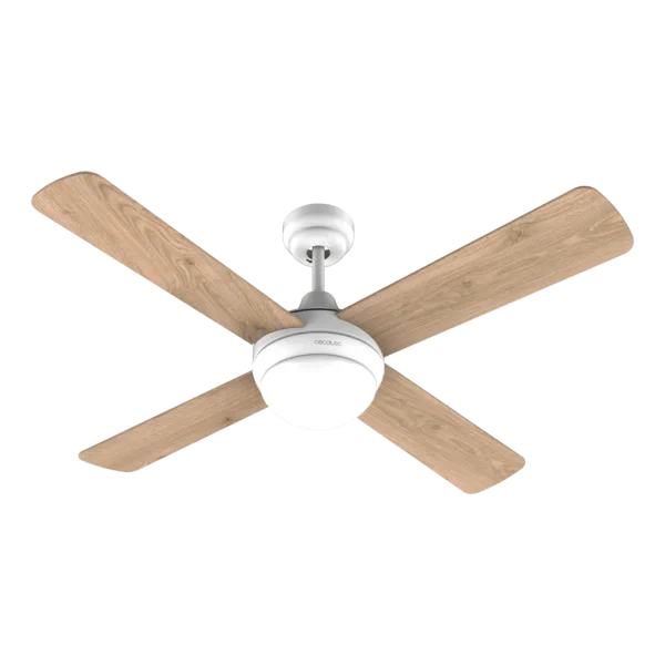 Imagen 2 Ventilador de techo con motor DC de 40 W, luz LED y 42 pulgadas. Silencioso, con mando a distancia, temporizador, 6 velocidades y función verano/invierno.