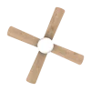 Imagen 3 Ventilador de techo con motor DC de 40 W, luz LED y 42 pulgadas. Silencioso, con mando a distancia, temporizador, 6 velocidades y función verano/invierno.