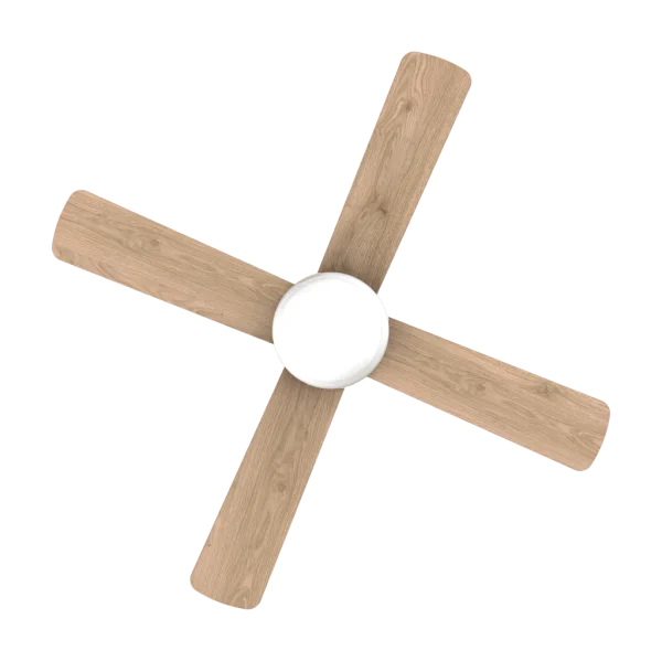 Imagen 3 Ventilador de techo con motor DC de 40 W, luz LED y 42 pulgadas. Silencioso, con mando a distancia, temporizador, 6 velocidades y función verano/invierno.