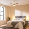 Imagen 5 Ventilador de techo con motor DC de 40 W, luz LED y 42 pulgadas. Silencioso, con mando a distancia, temporizador, 6 velocidades y función verano/invierno.