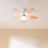 Imagen 2 Ventilador de techo EnergySilence Aero 4260 Orange de 42 pulgadas con motor DC de 40 W. Luz LED, 6 velocidades, temporizador y sistema de aspas reversibles.