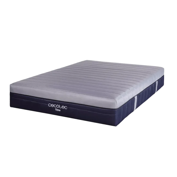 Colchón viscoelástico Flow e-Hybrid de 80x190 cm con núcleo de muelles ensacados y funda lavable de 28 cm de altura