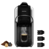 Cafetera multi-cápsula Cecotec FreeStyle Compact 3 en 1 color negro con adaptadores para café molido y cápsulas