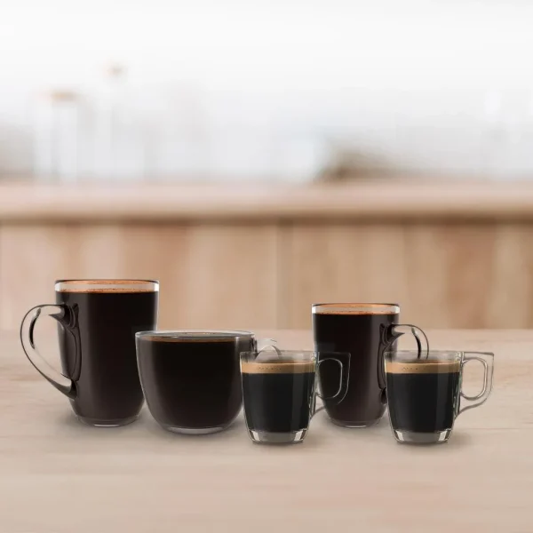 Imagen 8 Cafetera multi-cápsula 3 en 1 compatible con Nespresso, Dolce Gusto y café molido. Diseño ultra compacto de 19 bares para un espresso perfecto.