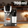 Imagen 8 Cafetera semiautomática Power Espresso 20 Cream de Cecotec con 20 bares, 1350 W y pantalla táctil. Prepara espresso, cappuccino y latte con vaporizador profesional.