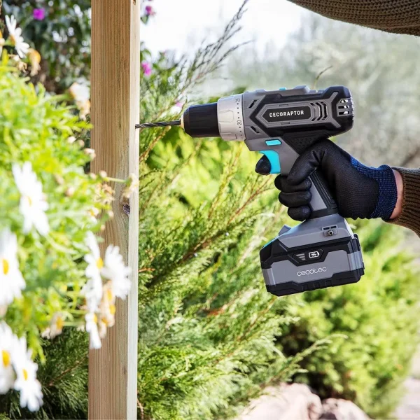 Imagen 6 Taladro atornillador CecoRaptor Perfect Drill 4020 Advance con batería 20V y 4000 mAh. Potencia de 46 Nm, 2 velocidades y portabrocas rápido de 13 mm.