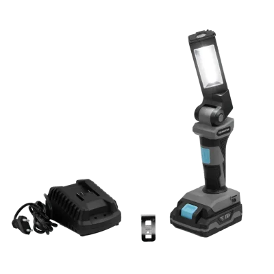 Luz de trabajo inalámbrica CecoRaptor Perfect WorkLight 2020 Advance con doble iluminación LED y batería de 20V