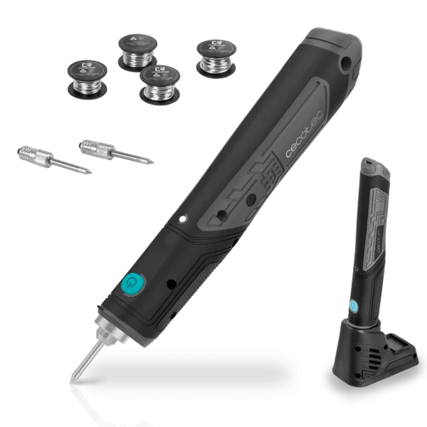 Soldador inalámbrico CecoRaptor Perfect Solder 360 Advance con batería de 1500 mAh y punta de precisión