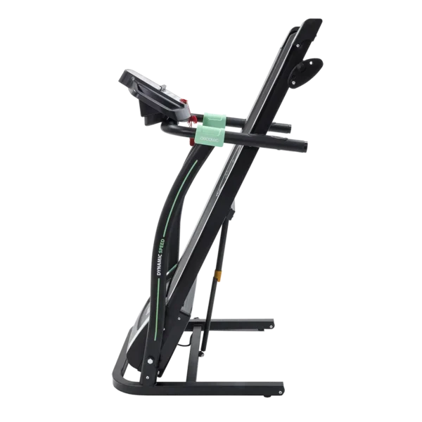 Imagen 2 Cinta de correr eléctrica plegable RunnerFit Sprint con pulsómetro, pantalla LED y 12 programas. Alcanza 14 km/h y soporta hasta 120 kg para entreno seguro.