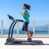 Imagen 7 Cinta de correr eléctrica plegable RunnerFit Sprint con pulsómetro, pantalla LED y 12 programas. Alcanza 14 km/h y soporta hasta 120 kg para entreno seguro.