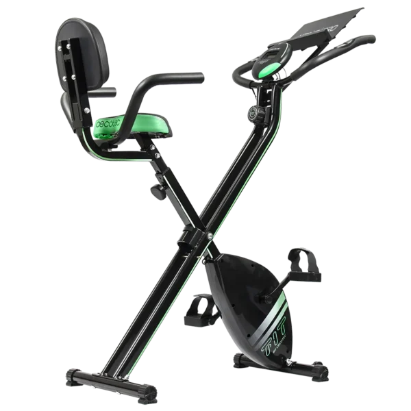 Imagen 2 Mejora tu forma física con la X-Bike Pro de Cecotec. Bicicleta estática plegable con volante de 2,5 kg, sistema Silence Fit, pulsómetro y pantalla LCD.