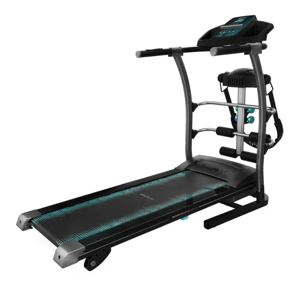 Imagen 8 Cinta de correr plegable DrumFit WayHome 14000 Runner Vibrator de Cecotec. 1500 W, hasta 14 km/h, 12 programas, cinturón de masaje y base de 123x40 cm.
